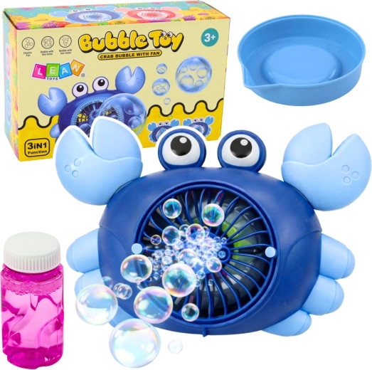 Crab automatic 2-in-1 bubble machine for bath and outdoors