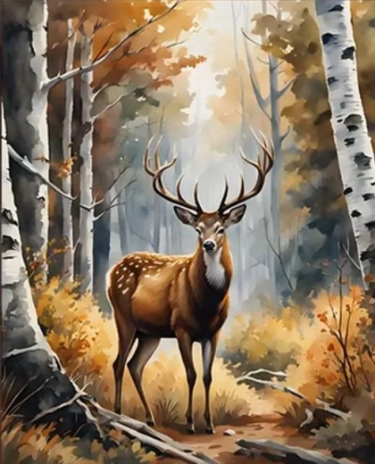 Diamond Painting Lord of the Forest 30 × 40 cm