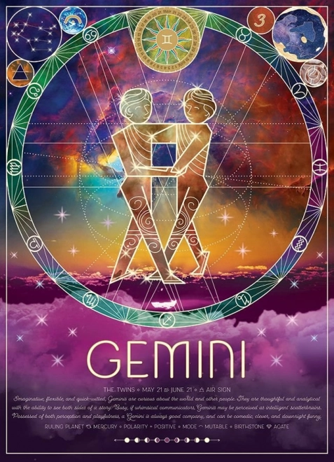 Puzzle Zodiac Sign Gemini 500 Pieces