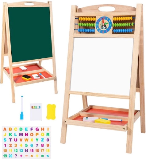 Tableau double face en bois 70 cm