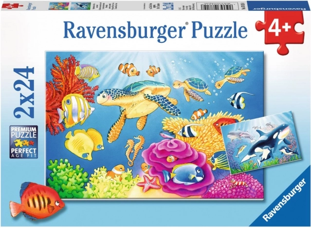 Puzzle Underwater Beauty 2x24 pieces