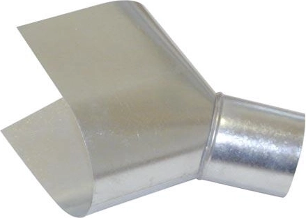 Cuvette d’évacuation de gouttière galvanisée 100 mm