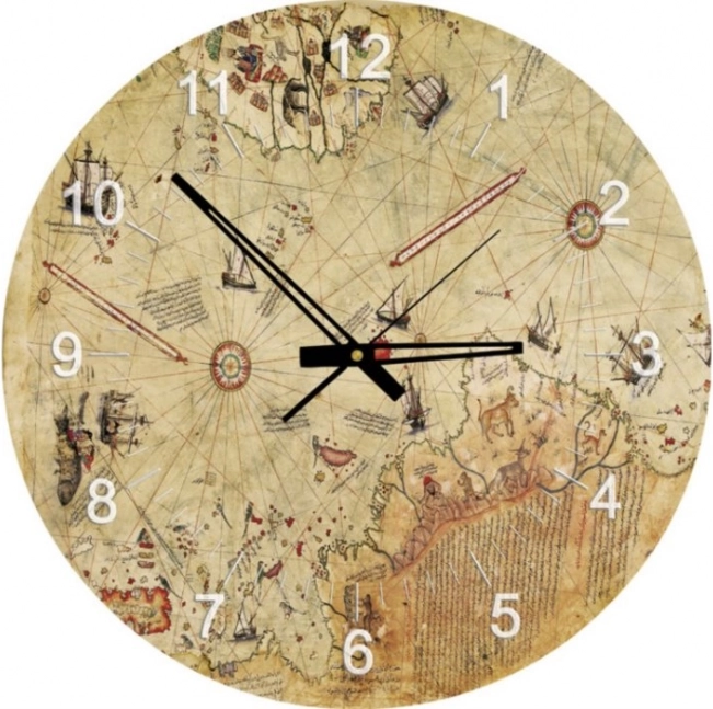 Captain Reise Map Clock Puzzle, 570 pieces