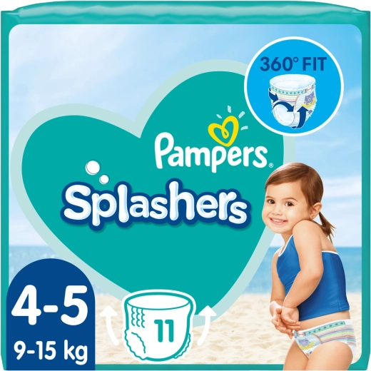 Pampers Splashers zwemluiers broekjes maat 4 (9–15 kg, 11 stuks)