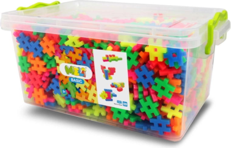 Jeu de construction MELI Neon Basic Edu – 1200 pièces