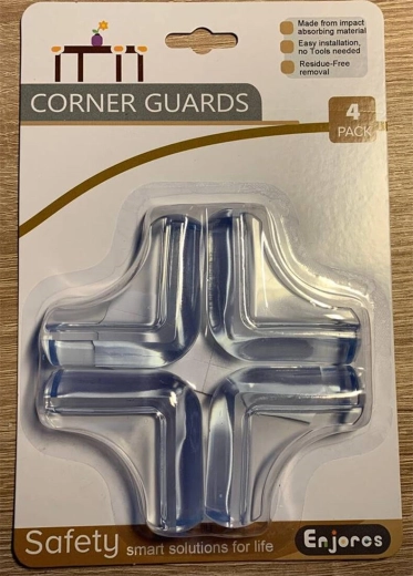 Protège-coins de meubles en PVC (4 pcs)