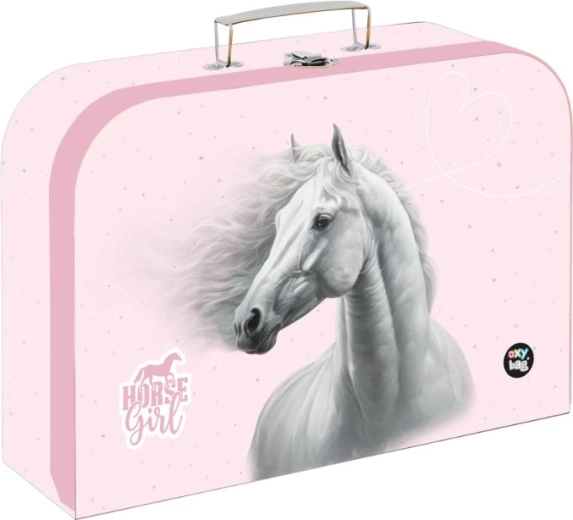 Laminate briefcase 34 cm with horse motif Romantic