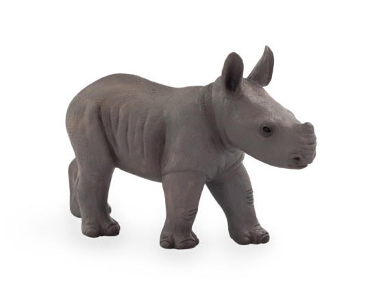 Standing Rhinoceros Calf Figurine