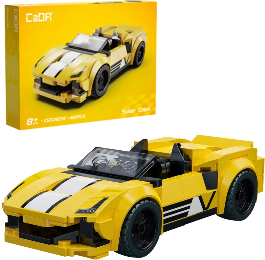 Bouwset CaDA Solar Crest – raceauto, 160 onderdelen