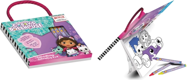 Gabby coloring book with crayons – Gabby’s Dollhouse