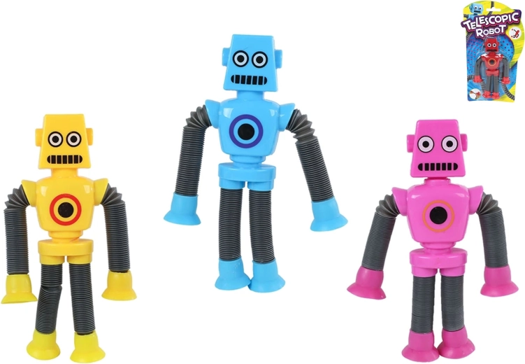 Uittrekbare robot met zuignappen en knipperende LED voor kinderen