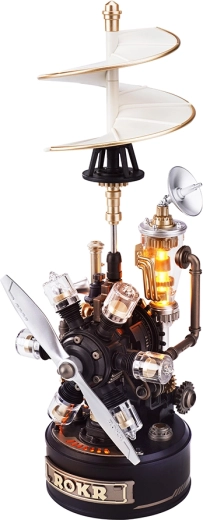 ROKR 3D Mechanical Puzzle Da Vinci Helicopter with LED Lighting