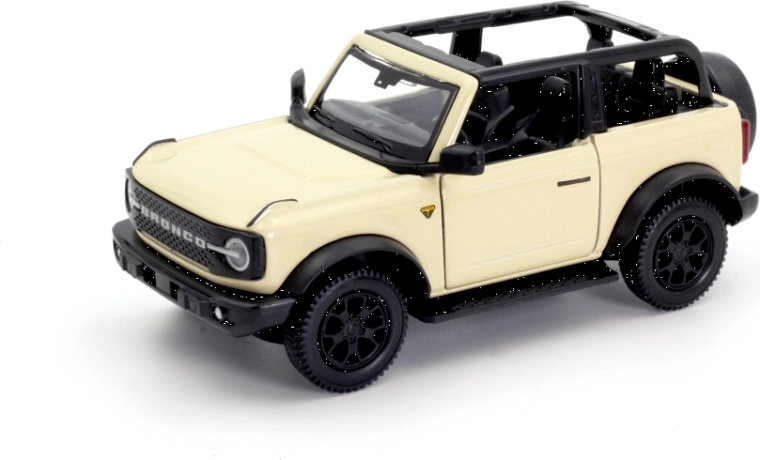 Metalen modelauto Ford Bronco Badlands 2023 met afneembaar dak 1:32/39