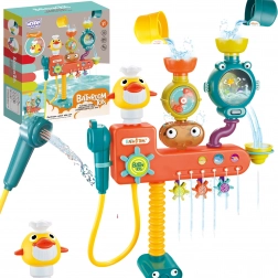 Woopie Bade-Wasserspielzeug für Kinder – Entchen mit Wasserhahn und Dusche
