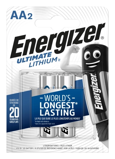 Energizer Ultimate Lithium AA Mignon-Batterien 1,5 V – 2 Stk.