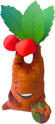 pluchen appelboom – zachte decoratie en speelgoed