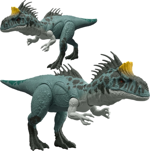 Interactive Jurassic World Cryolophosaurus dinosaur figure with sound and light
