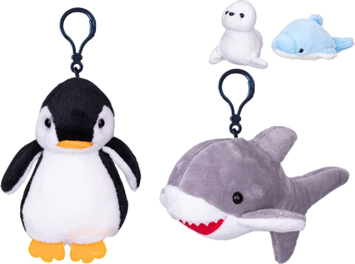Porte-clés en peluche – animal marin 10 cm