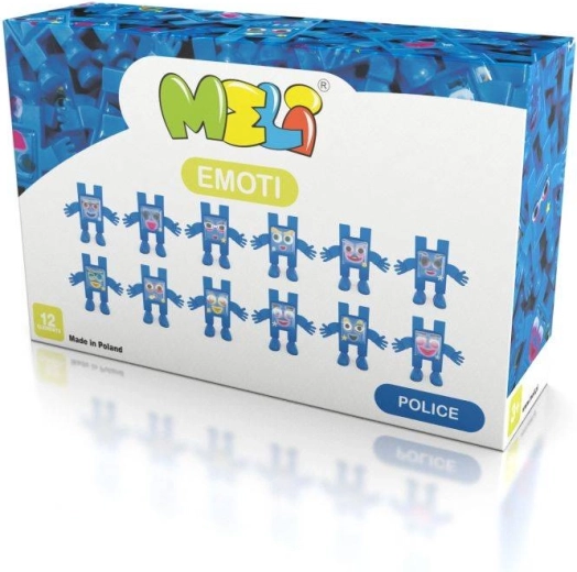 Meli Emoti Police pads construction set - 12 pieces