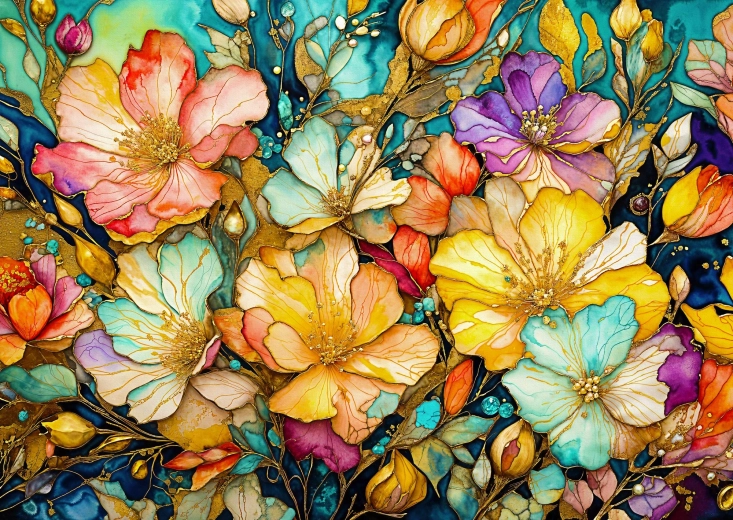 Enjoy Luxury Flower Garden Puzzle 1000 Pieces