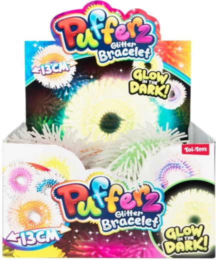 Lichtgevende antistress harige siliconen armband, mix van kleuren