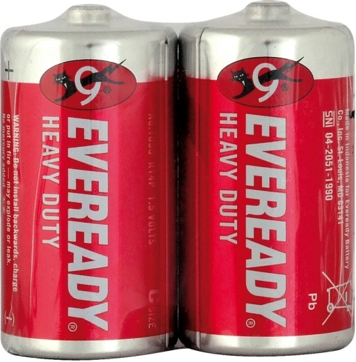 Energizer Eveready Heavy Duty Red Batterien C R14 1,5 V, 2 Stk.
