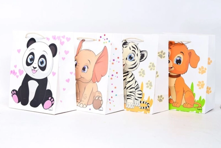 Premium-Geschenktüte für Kinder im Kraftpapier-Look