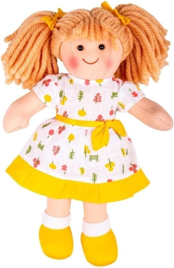 Stoffen pop Zoe van Bigjigs Toys 28 cm