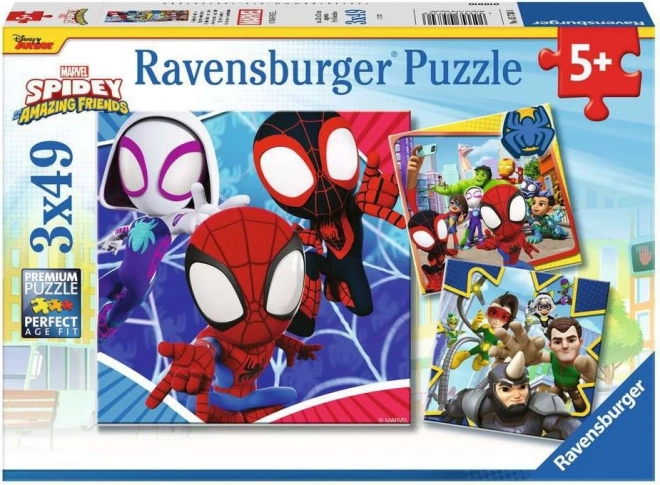 Puzzel RAVENSBURGER Spidey 3×49 stukjes