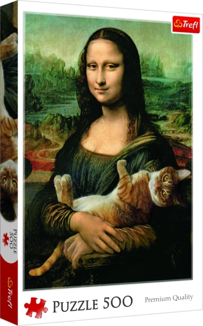 Puzzle Mona Lisa et chat Mruczek