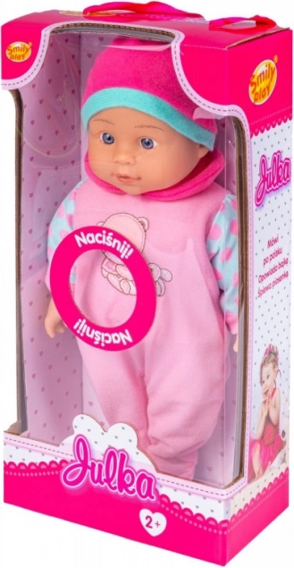 Sprekende pop Julka 32 cm in geschenkdoos