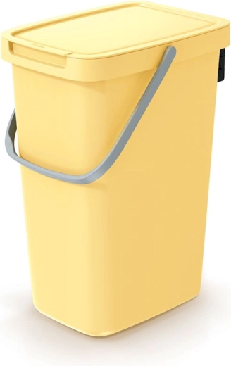 Systema Q Collect 12 L Waste Bin, Light Yellow