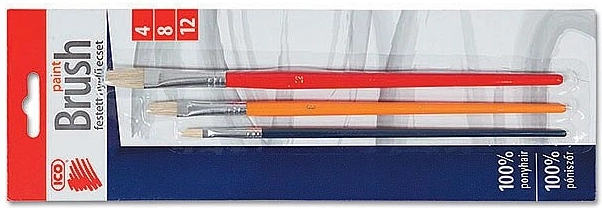 ICO Flat Brush Set 4, 8, 12