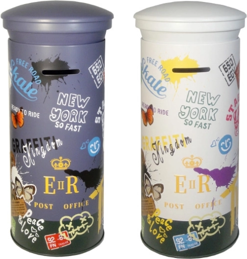 Postbox-shaped money box