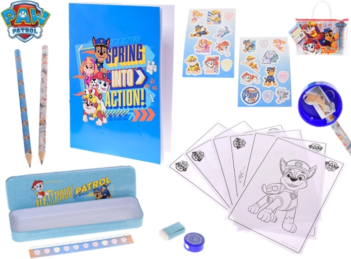 PAW Patrol drawing set with sketchbook and case in a bag