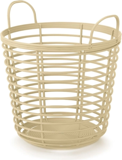 Zanzi mand met handgrepen 37,4 cm – stro-kleur