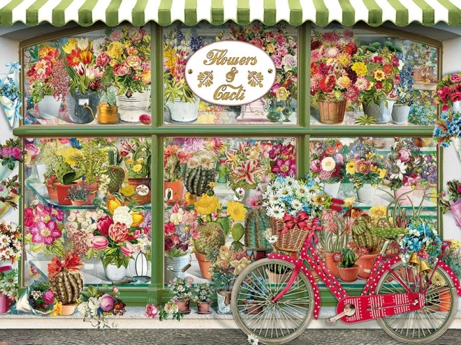 Puzzle Flower and Cactus Shop Easy Handling 275 Pieces