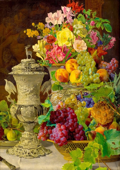 Puzzle Ferdinand Georg Waldmüller: Still Life with Fruit 1000 Pieces