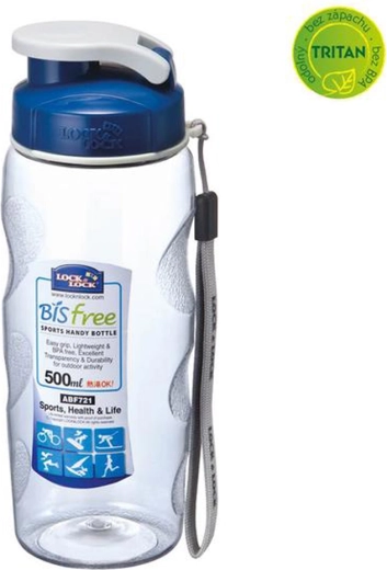 Bouteille d’eau en plastique Bisfree 500 ml bleue