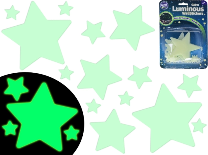 Étoiles lumineuses pour chambre d’enfant 28 pcs