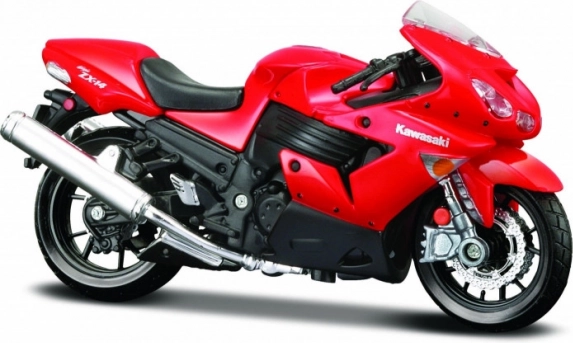 Kawasaki Ninja ZX-14 Motorcycle Model with Stand 1:18