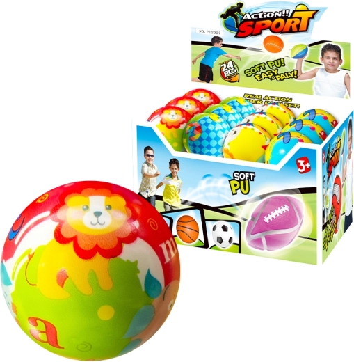 Sparkys bal met dieren 7 cm