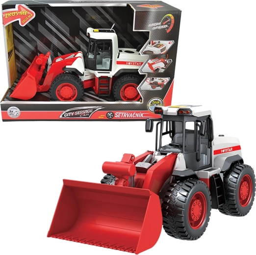 Bulldozer City Service Car 1:12 met geluiden en licht