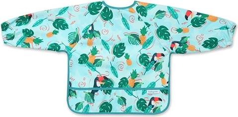 Waterproof long-sleeve bib BABYONO Toucans 6m+