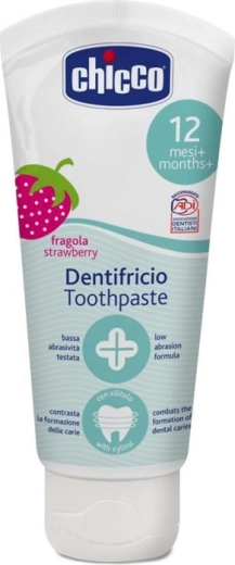 Chicco dentifrice pour enfants fraise sans fluor 50 ml (12m+)