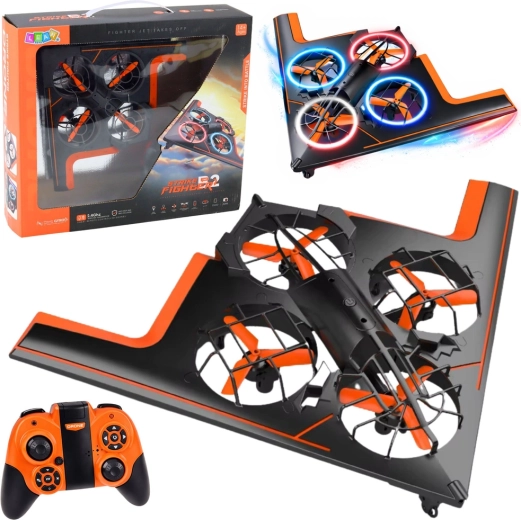 RC-drone quadcopter met LED-verlichting en app-bediening