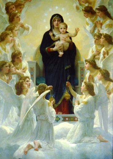 Puzzle William Bouguereau: Virgin with Angels 1000 pieces