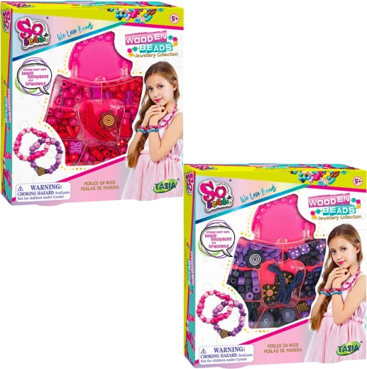 Tasia set houten kralen voor armbanden, 2 varianten