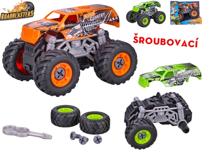 Schroefbare monstertruck met vliegwiel ROADBLASTERS 12 cm