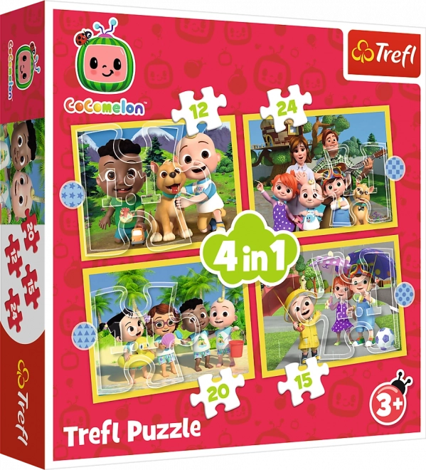 Puzzle 4in1 Cocomelon, Meet the Heroes Trefl